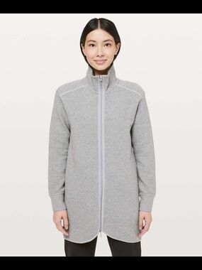 lululemon athletica On Repeat Light Gray Zip-Front Jacket